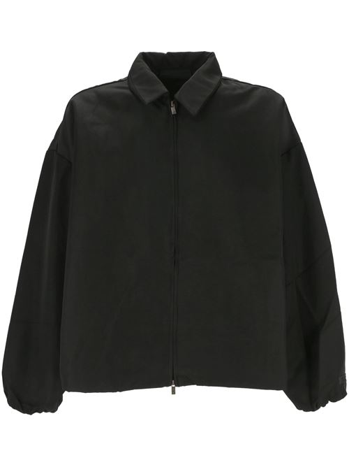 Bomber con finitura satinata in nylon riciclato nero Fear of God | 202BT246380FBLACK